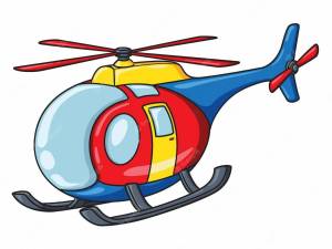 Раскраска вертолет для детей #27 #47427