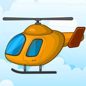 Раскраска вертолет для детей #30 #47430