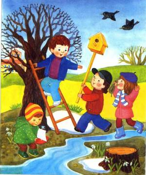 Раскраска весна для детей #4 #47502