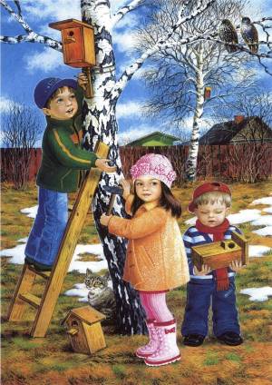 Раскраска весна для детей #13 #47511