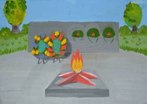 Раскраска вечный огонь для детей #6 #47664