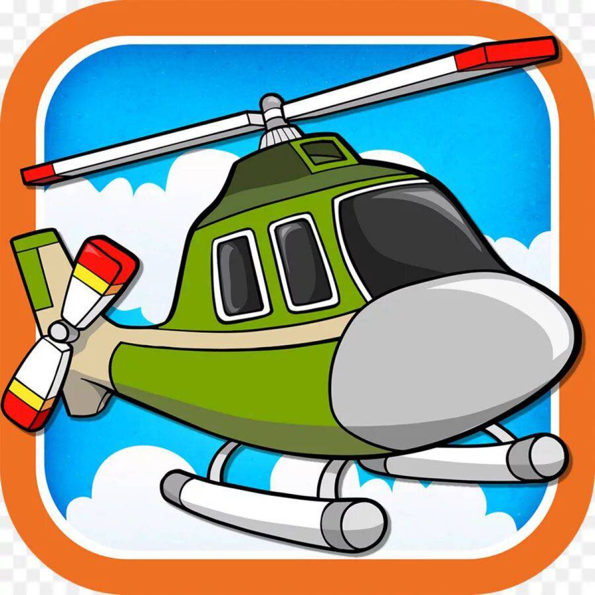 Вертолет для детей #17