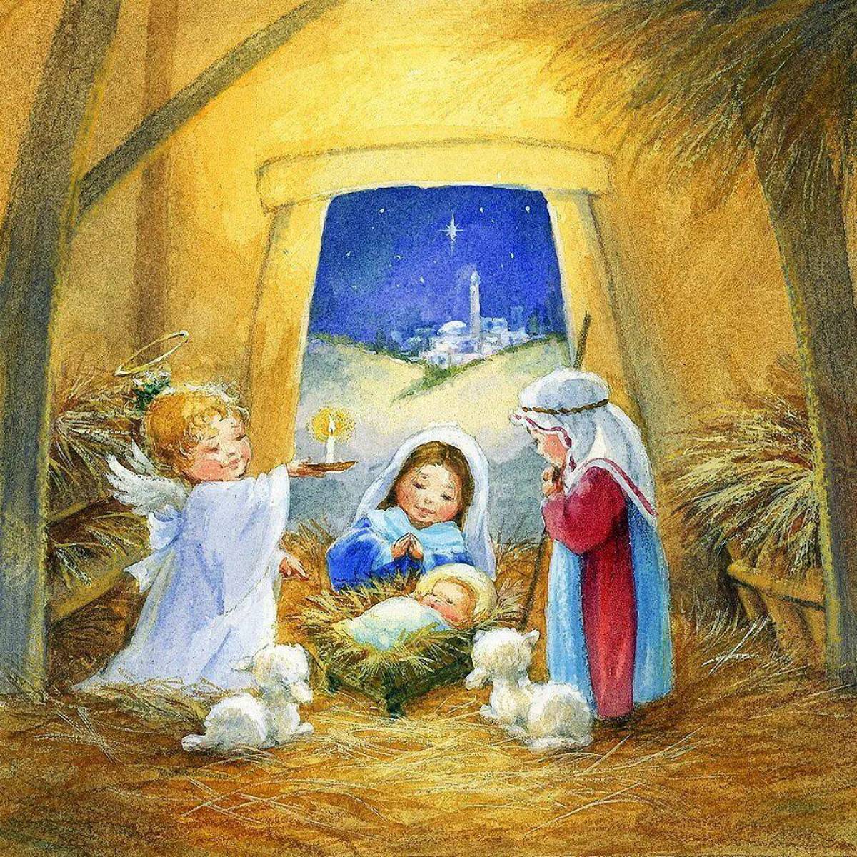 Рождество праздник детей. Рождественские рисунки. Рисунок на тему Рождество. Рождество Христово для детей. Светлый праздник Рождества.