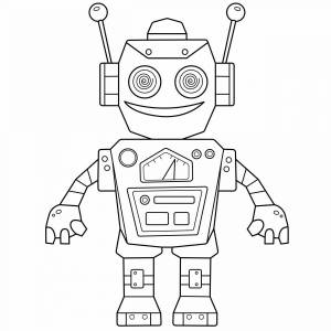 Раскраска робот для детей 7 лет #4 #476620