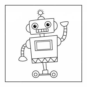 Раскраска робот для детей 7 лет #10 #476626