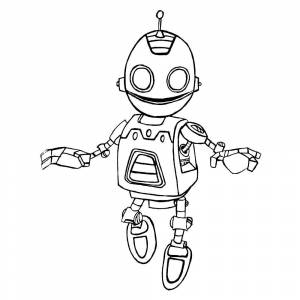 Раскраска робот для детей 7 лет #19 #476635