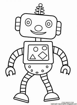 Раскраска робот для детей 7 лет #20 #476636