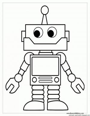 Раскраска робот для детей 7 лет #29 #476645