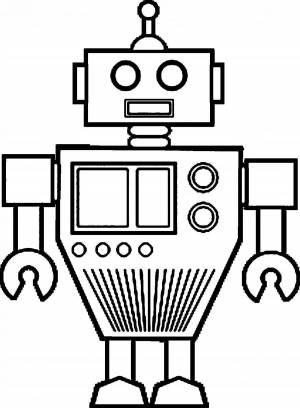 Раскраска робот для детей 7 лет #34 #476650