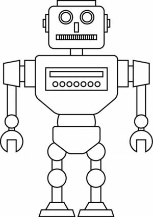 Раскраска робот рисунок #16 #476738