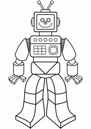 Раскраска роботы для детей 4 5 лет #7 #476864