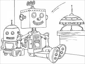 Раскраска роботы для детей 4 5 лет #16 #476873