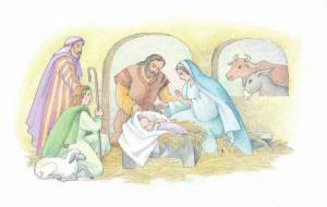 Раскраска рождение иисуса христа для детей #10 #477359