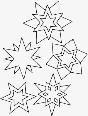 Раскраска рождественская звезда шаблон #20 #477436