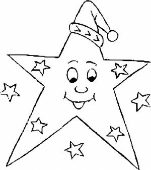 Раскраска рождественская звезда шаблон #28 #477444