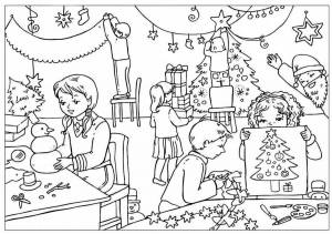 Раскраска рождественские для детей 4 5 лет #12 #477528