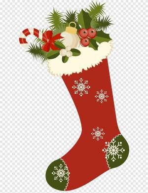 Раскраска рождественский носок #15 #477772