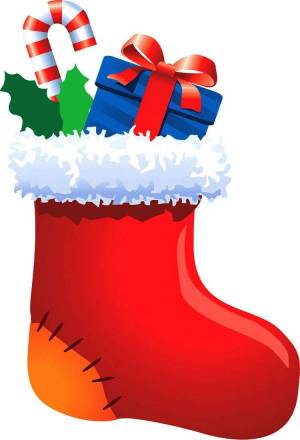 Раскраска рождественский носок #35 #477792
