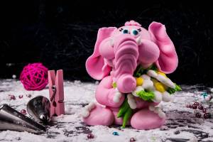 Раскраска розовый слон #13 #478256