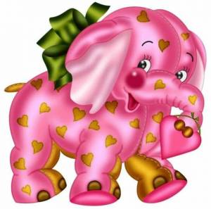 Раскраска розовый слон #15 #478258