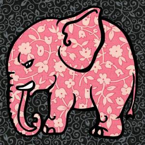 Раскраска розовый слон #16 #478259