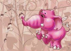 Раскраска розовый слон #21 #478264