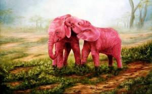 Раскраска розовый слон #27 #478270