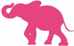 Раскраска розовый слон #28 #478271