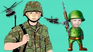Раскраска российский солдат для детей #5 #479287