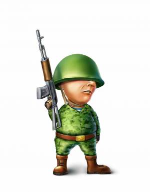 Раскраска российский солдат для детей #15 #479297