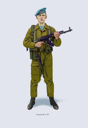 Раскраска российский солдат для детей #22 #479304