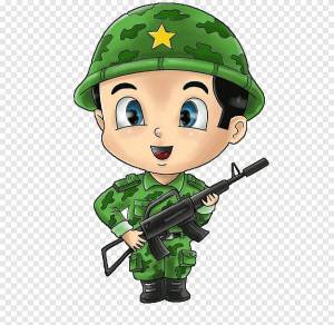 Раскраска российский солдат для детей #26 #479308
