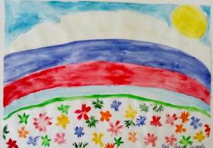 Раскраска российский флаг для детей #15 #479332