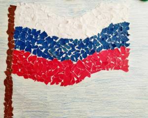 Раскраска российский флаг для детей #22 #479339