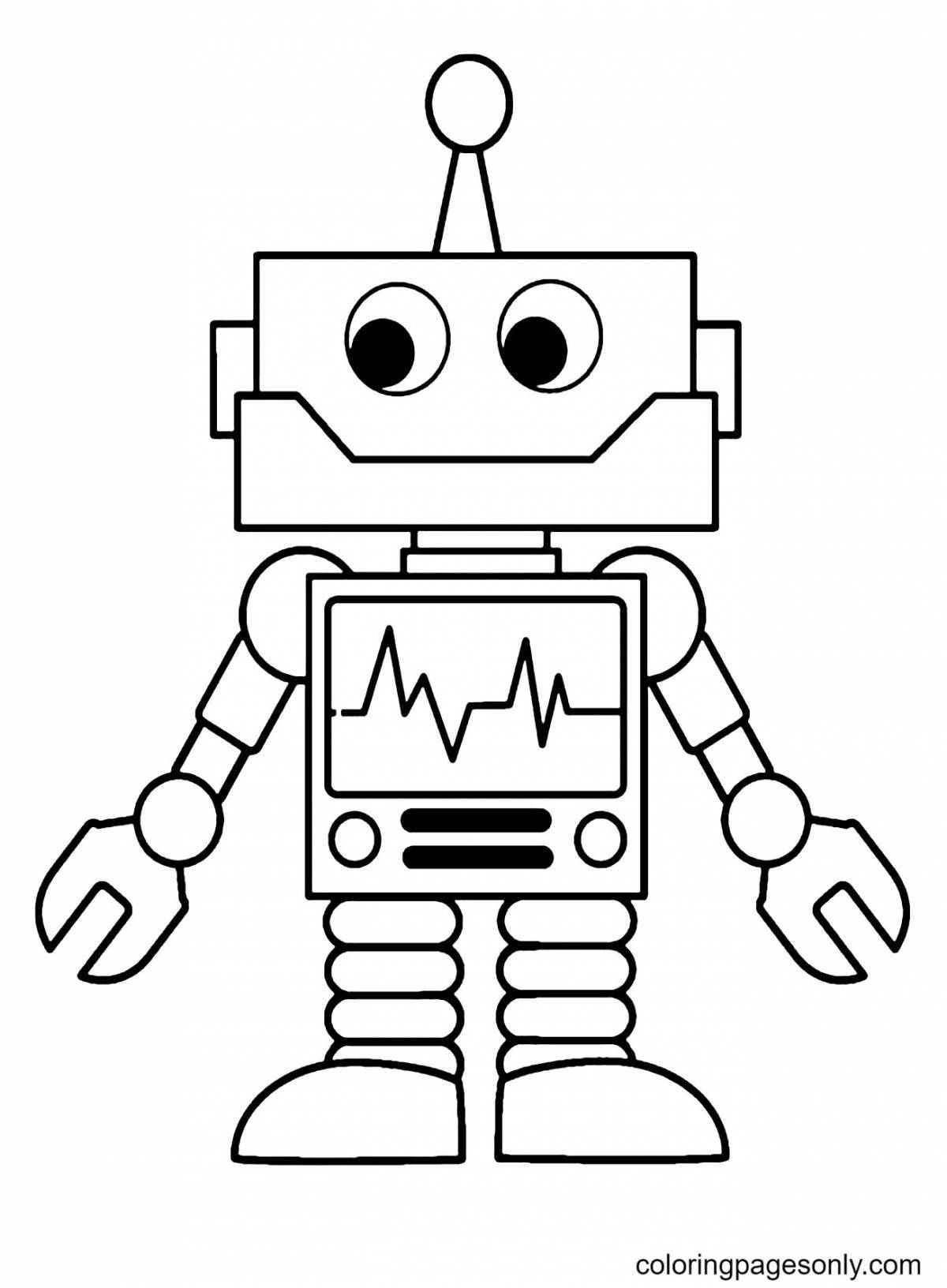 Рисунки роботов для срисовки легкие и красивые