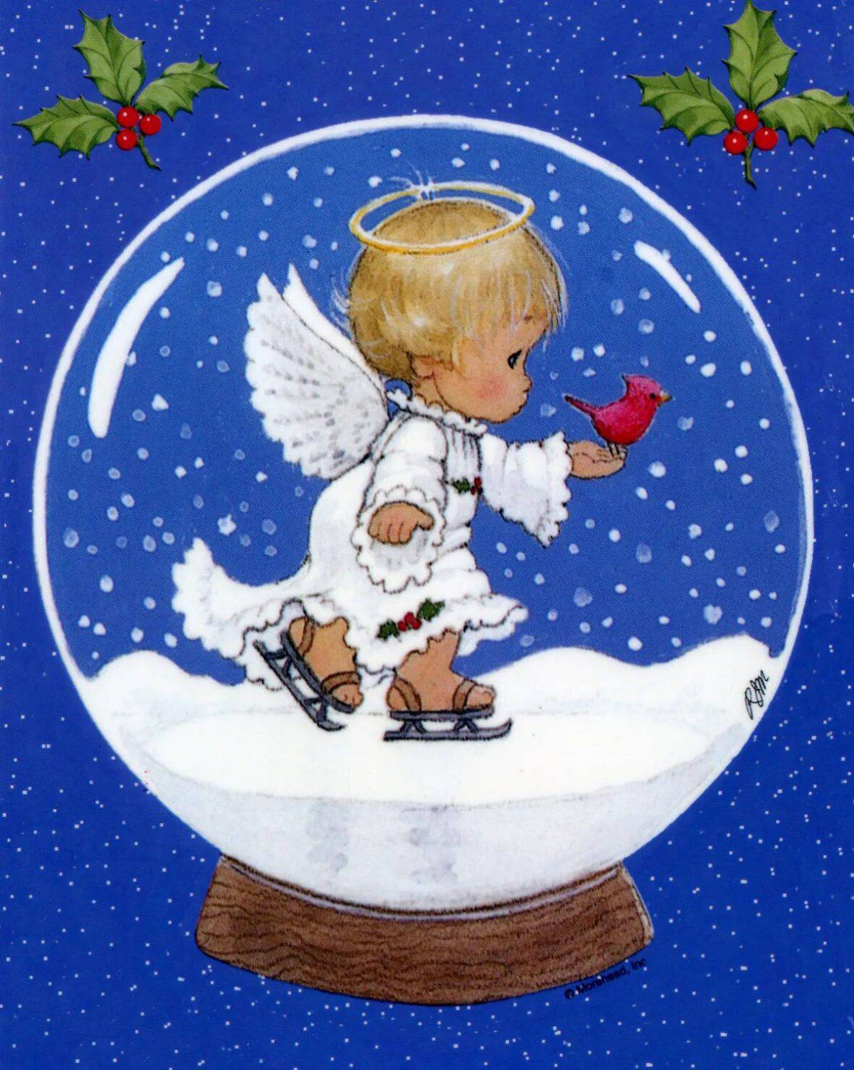 Рождественская открытка для детей #36