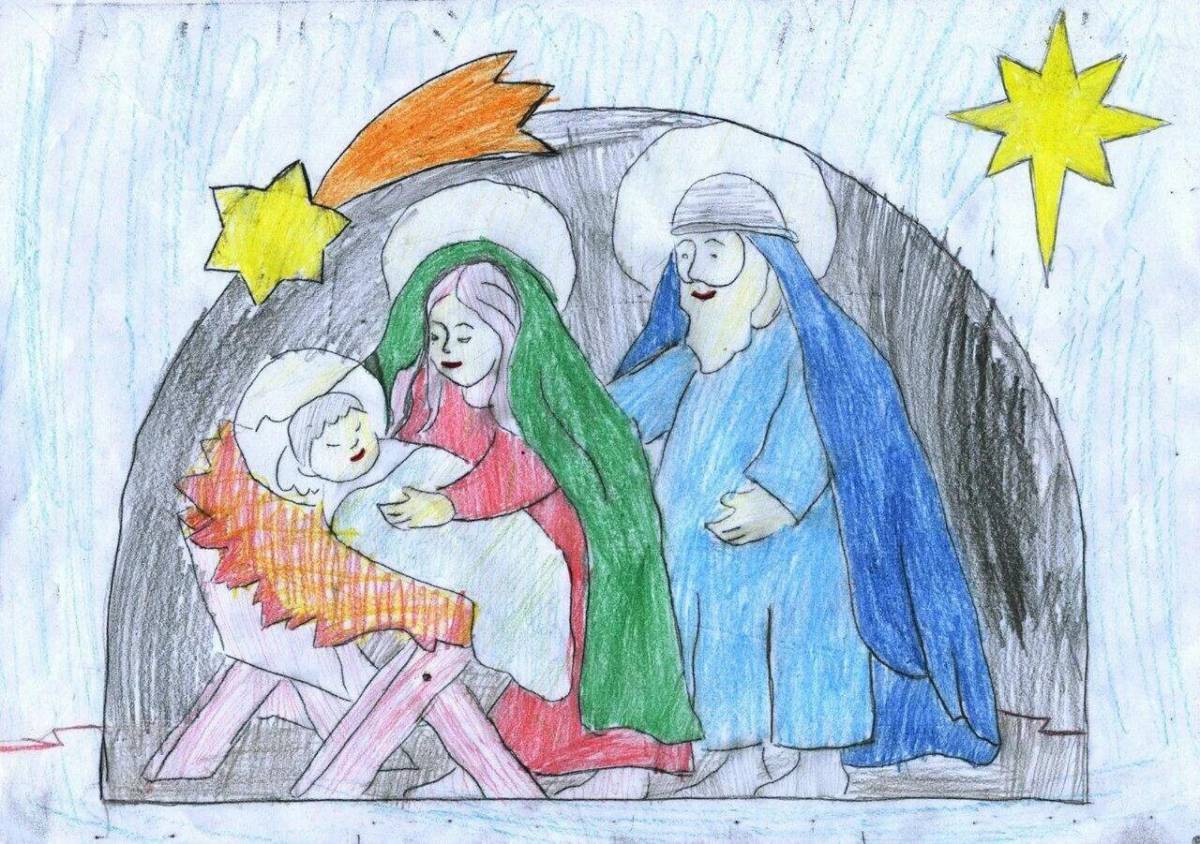 Рождественский рисунок #20
