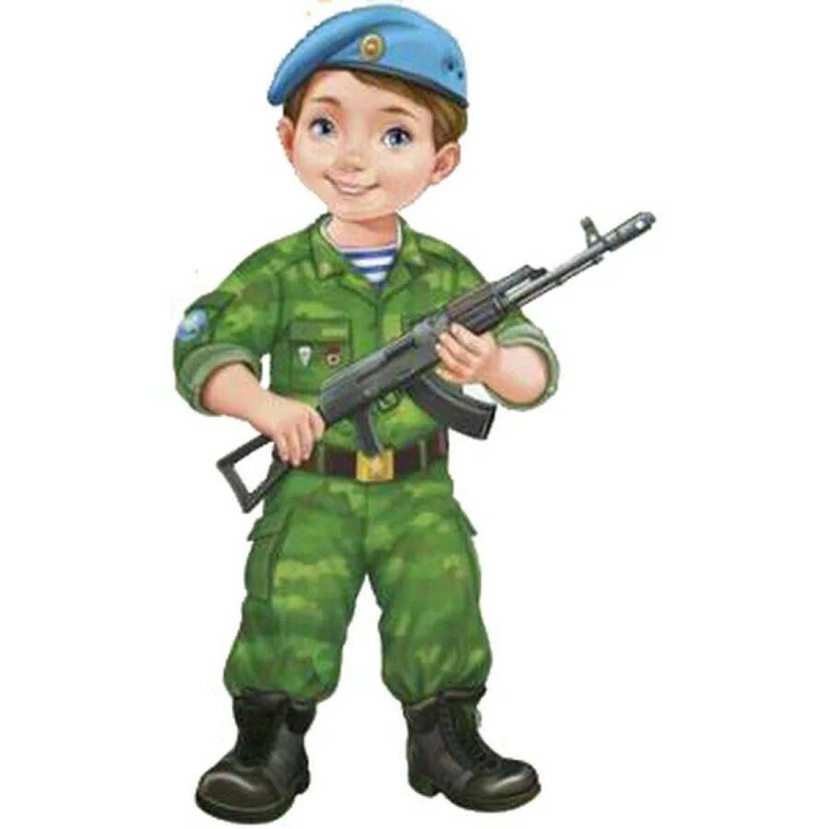 Российский солдат для детей #1