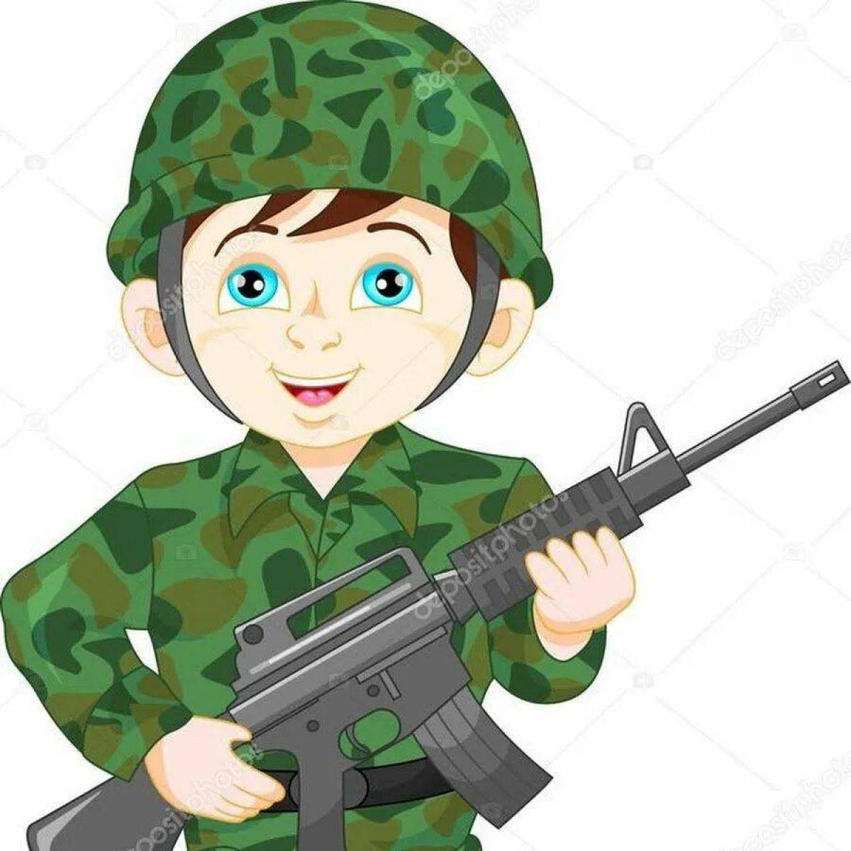 Российский солдат для детей #12