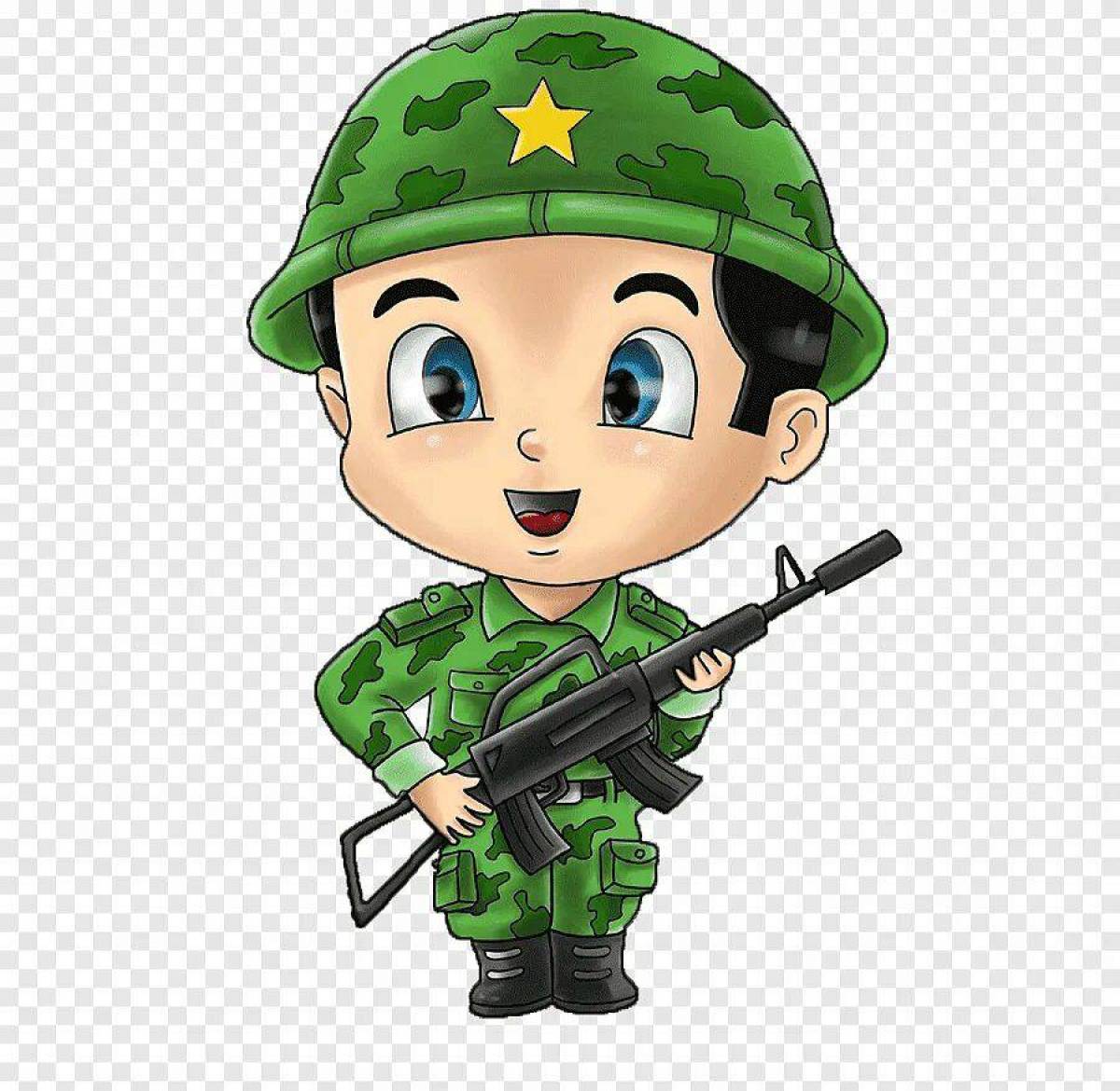 Российский солдат для детей #26