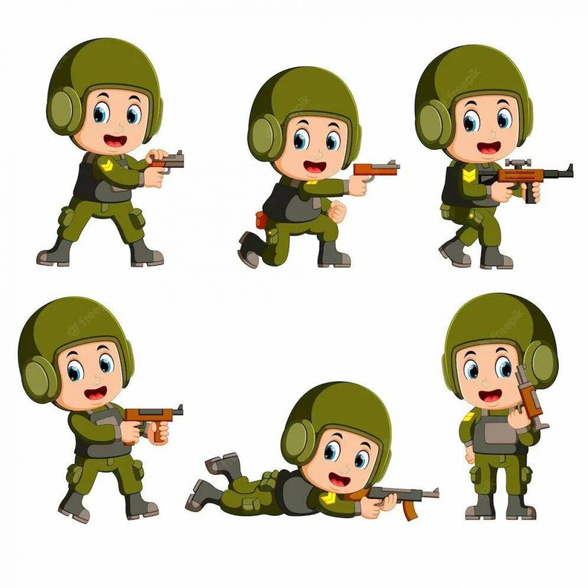 Российский солдат для детей #28