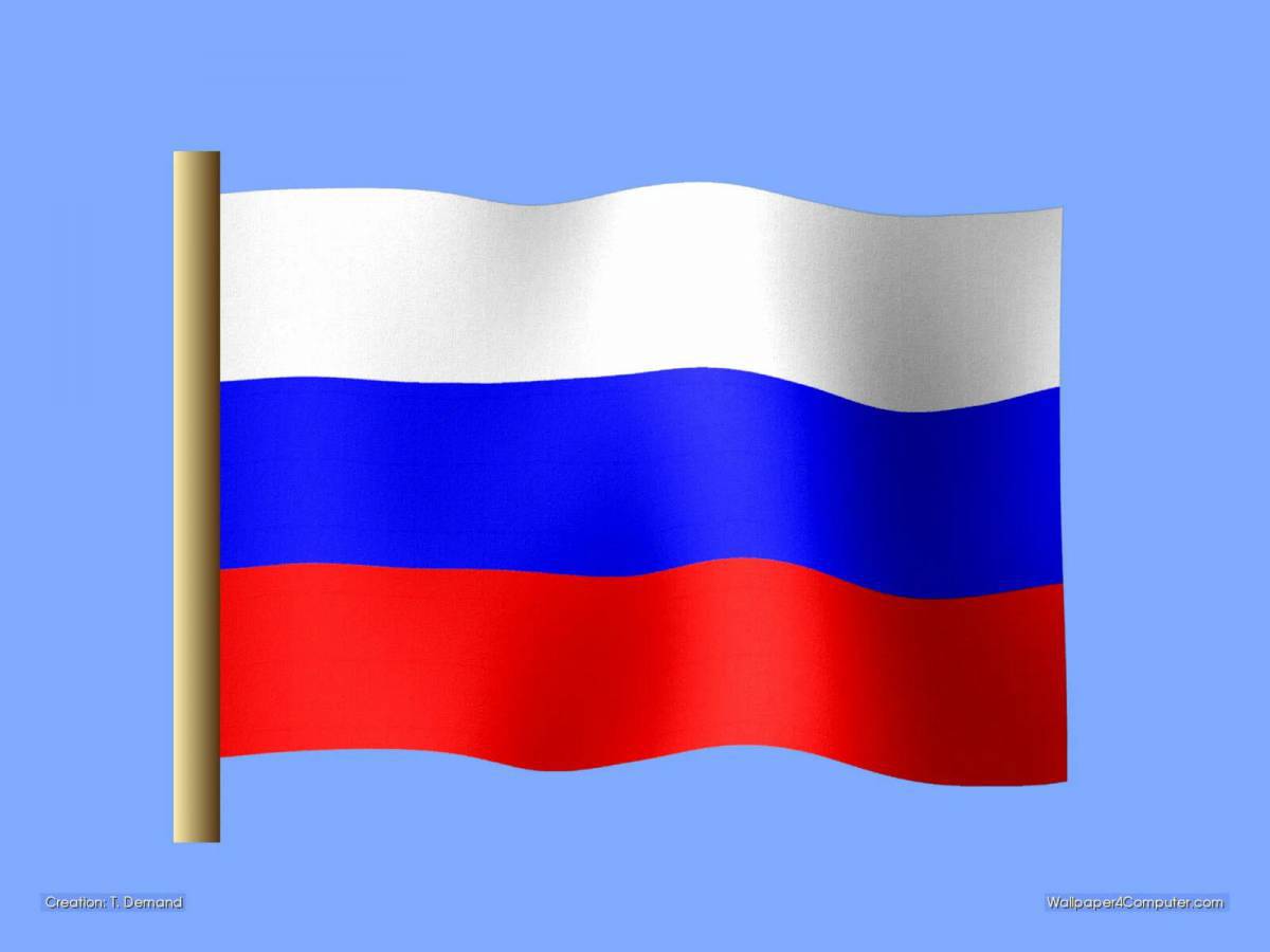 Российский флаг для детей #2