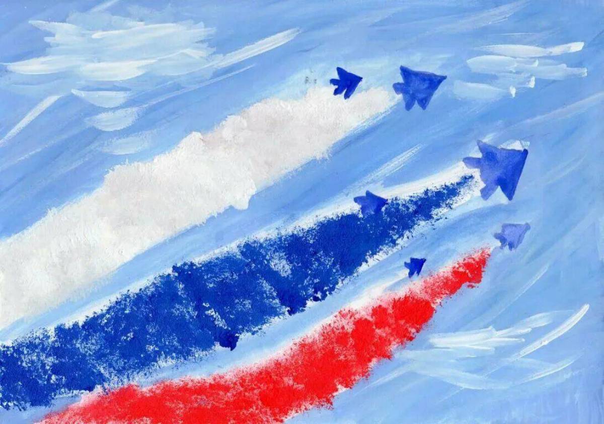 Российский флаг для детей #10