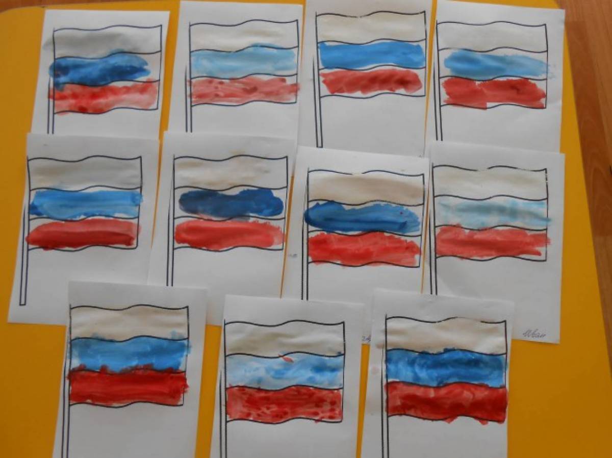 Российский флаг для детей #20