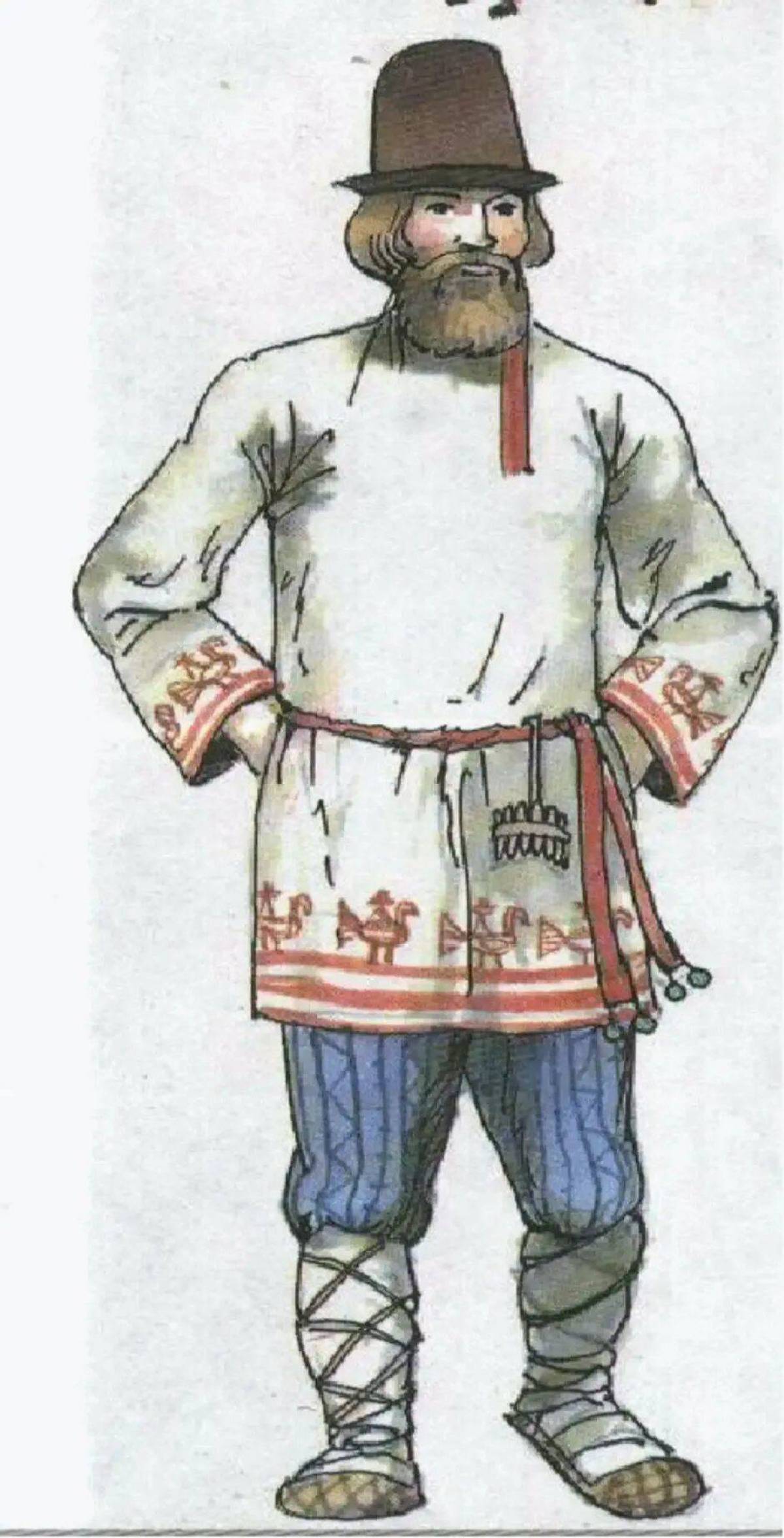 Одежда крестьян в древней Руси