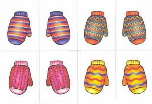 Раскраска рукавички для детей 4 5 лет #11 #480461