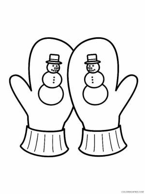 Раскраска рукавички для детей 4 5 лет #23 #480473