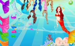 Раскраска русалки игры для девочек #1 #480895