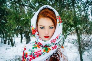 Раскраска русская красавица #9 #481123