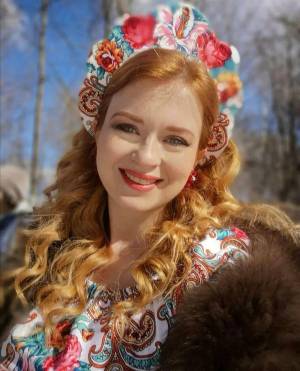 Раскраска русская красавица #18 #481132